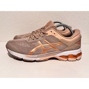 ASICS Womens GEL Kayano 26 Running Shoe Size 10.5 Rose Gold Fawn Pink